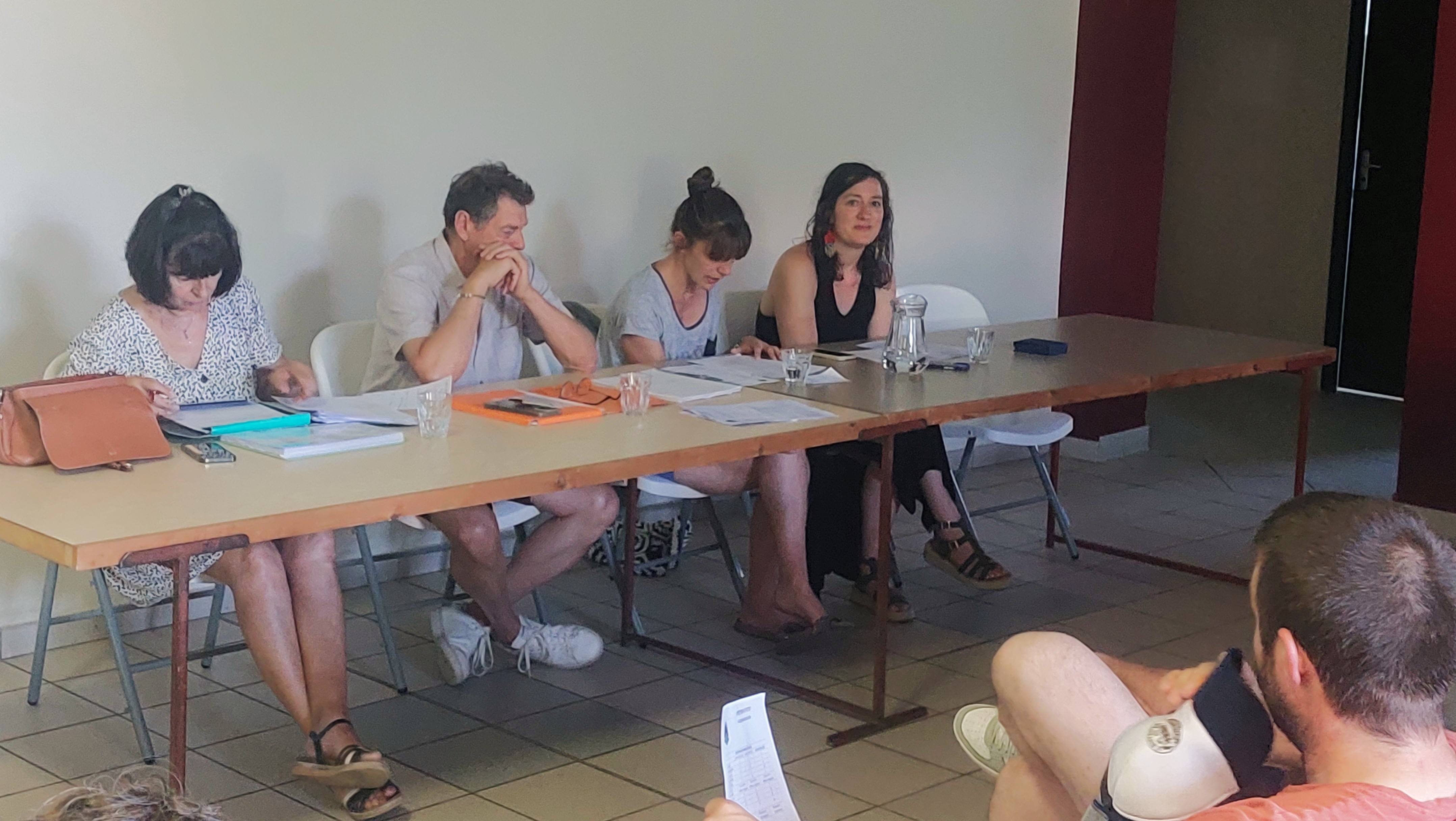 Martine Dal Corso, Patrick Fourragnan et Mélanie Descat