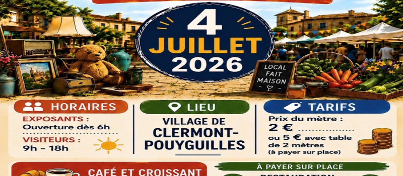 Vide-greniers, marché local et marché artisanal