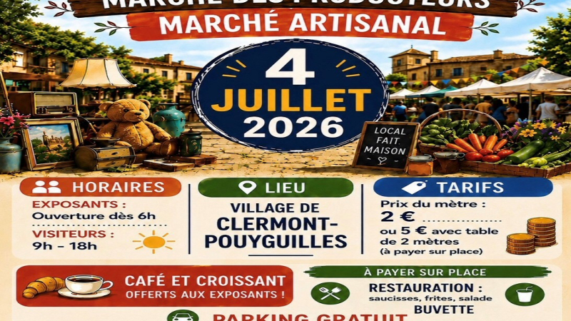 Vide-greniers, marché local et marché artisanal