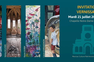 Vernissage des expositions à Notre -Dame-de-la-Croix