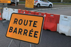 Travaux sur la rocade d'Auch D1124, nuit du 9 au 10 juillet