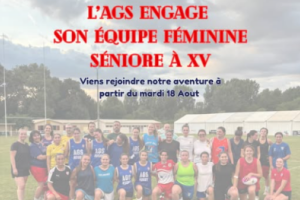 L'AGS Rugby Féminin lance son équipe séniore