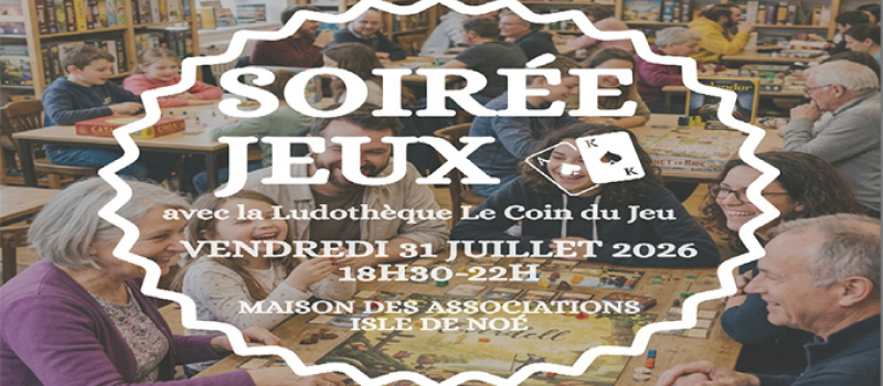 Soirée jeux de société