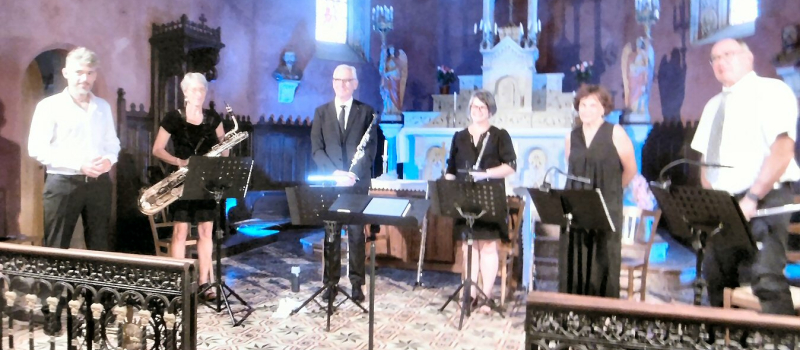 Avec l’ensemble « les Vents en Portée», émanation de la  Société philharmonique de Mirande ,