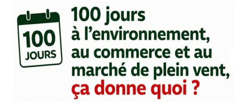 Environnement eau et vitalité économique des engagements semblent pris dès les 100 premiers jours