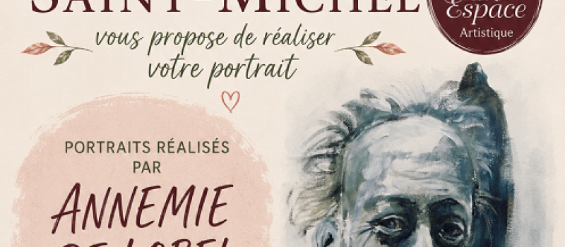 Faites réaliser votre portrait tout en soutenant une belle cause à l'Espace Saint-Michel