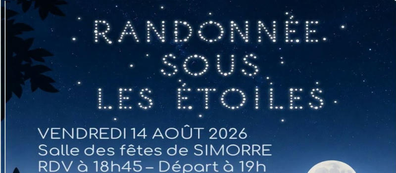 Une randonnée sous les étoiles le 14 août