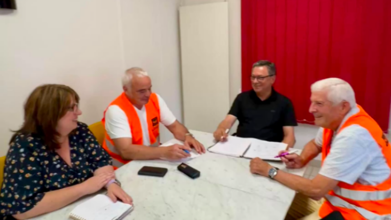 Rencontré avec le  président de la Banque Alimentaire du Gers.