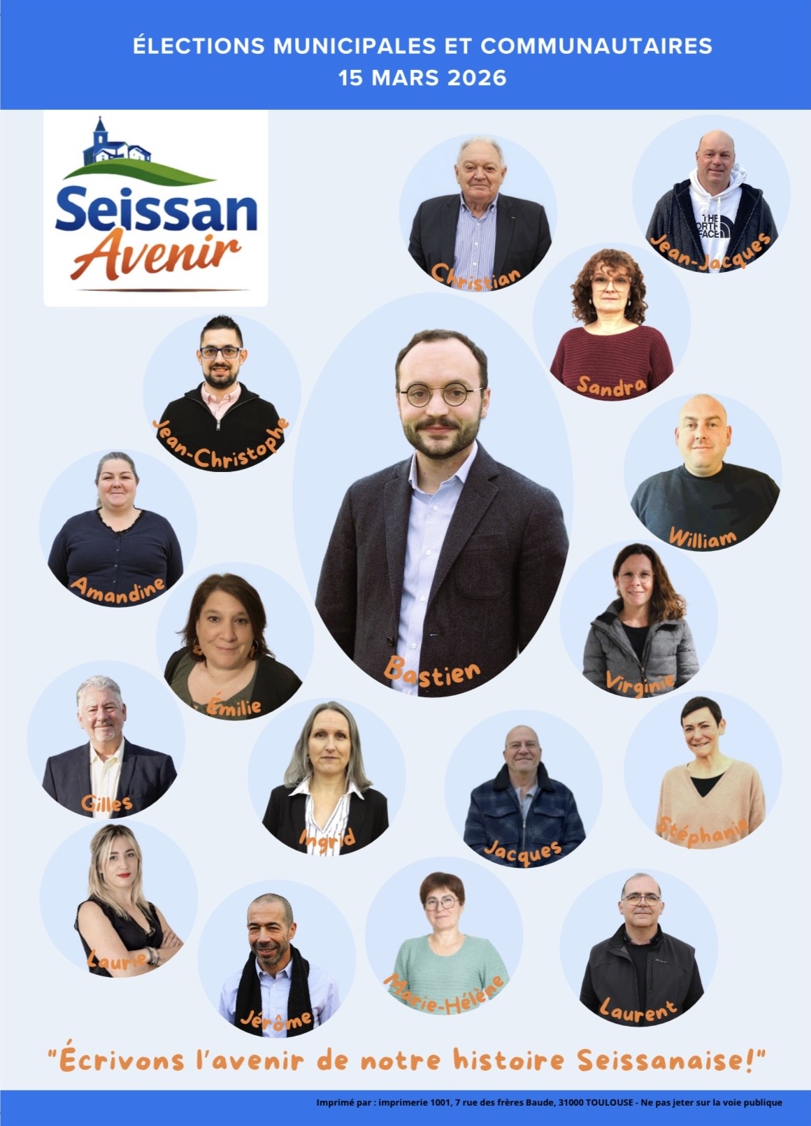 La liste Seissan Avenir s'adresse aux Seissanais